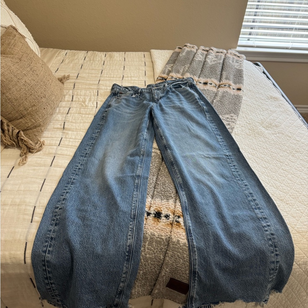 American Age Light Blue Flare Jeans
